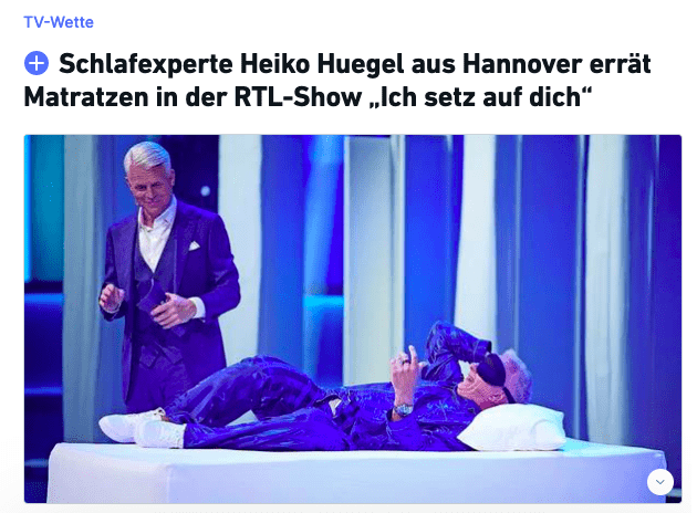 Heiko Hügel RTL Ich setz auf dich
