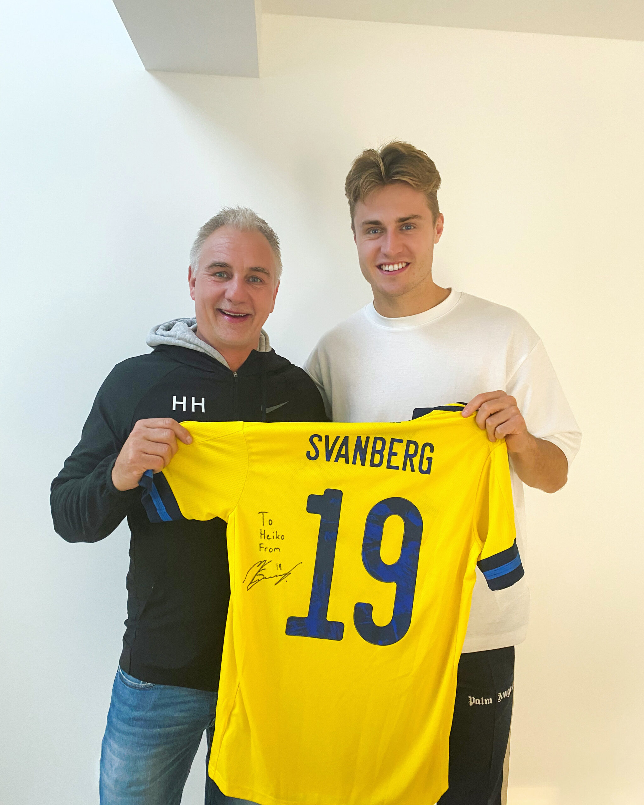 Mattias Svanberg mit Heiko Hügel