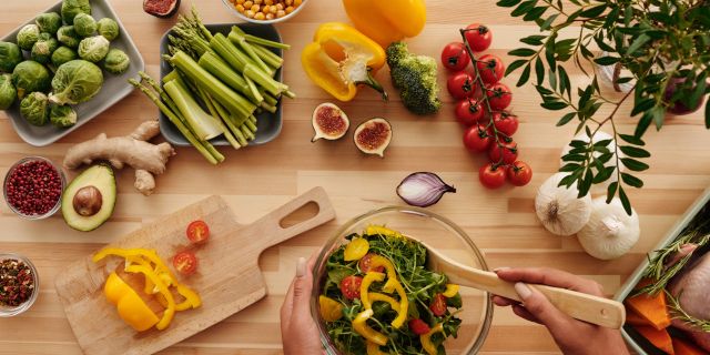 Verschiedenes Gemüse für Salat